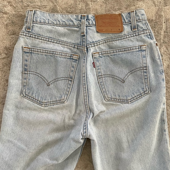 Levi's 512 W28 L30.5 slim fit tapered leg 80's Vintage mom levis 28 - Picture 4 of 12